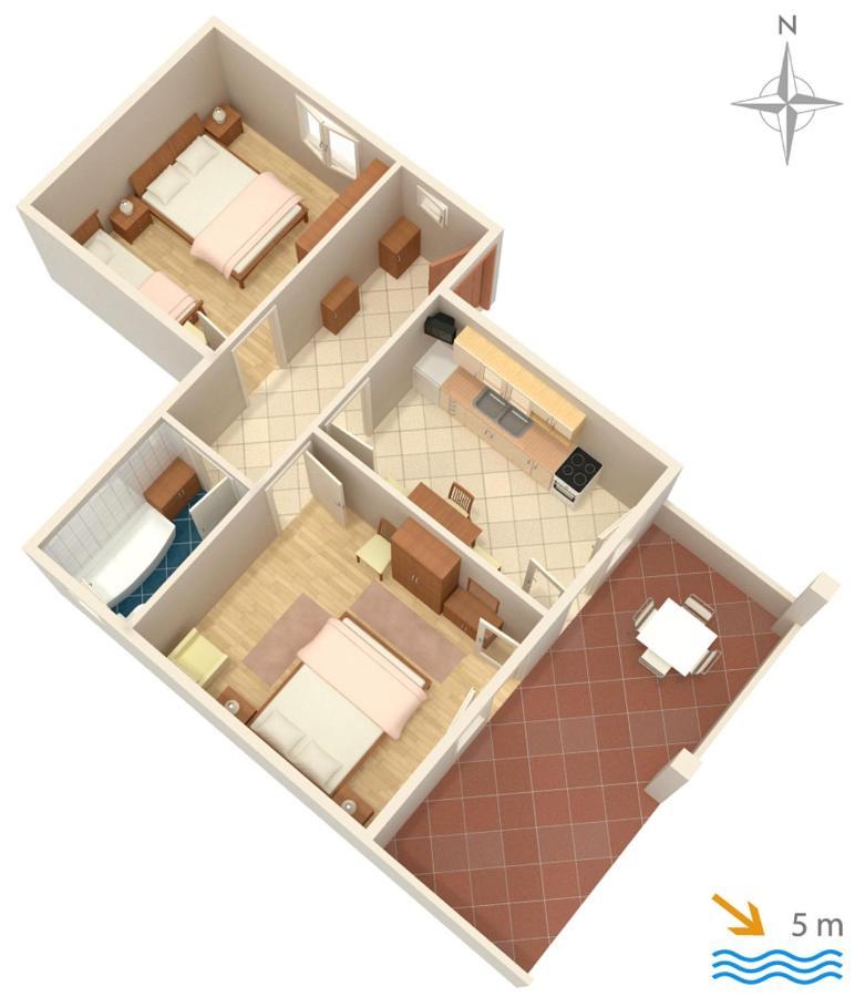 Apartments By The Sea Mandre, Pag - 4093 Kolan Luaran gambar